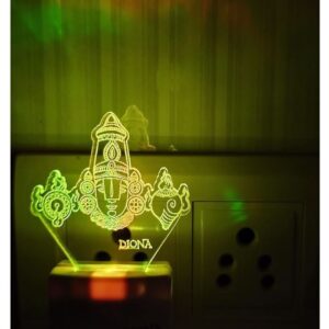 HOMETALES Tirupati Balaji Venkateshwara 3D LED