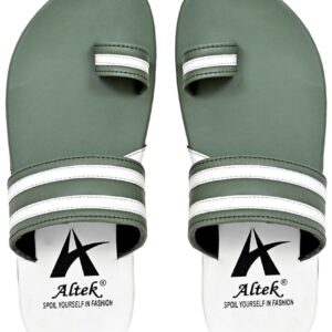 Altek - Green Men's Leather Slipper