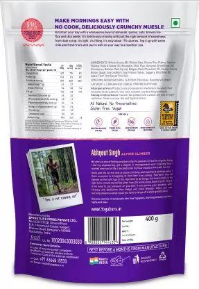 Yogabar Dark Chocolate &Cranberry Muesli 700 gm