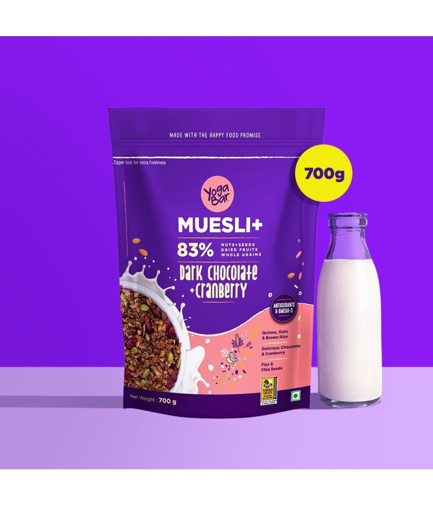 Yogabar Dark Chocolate &Cranberry Muesli 700 gm