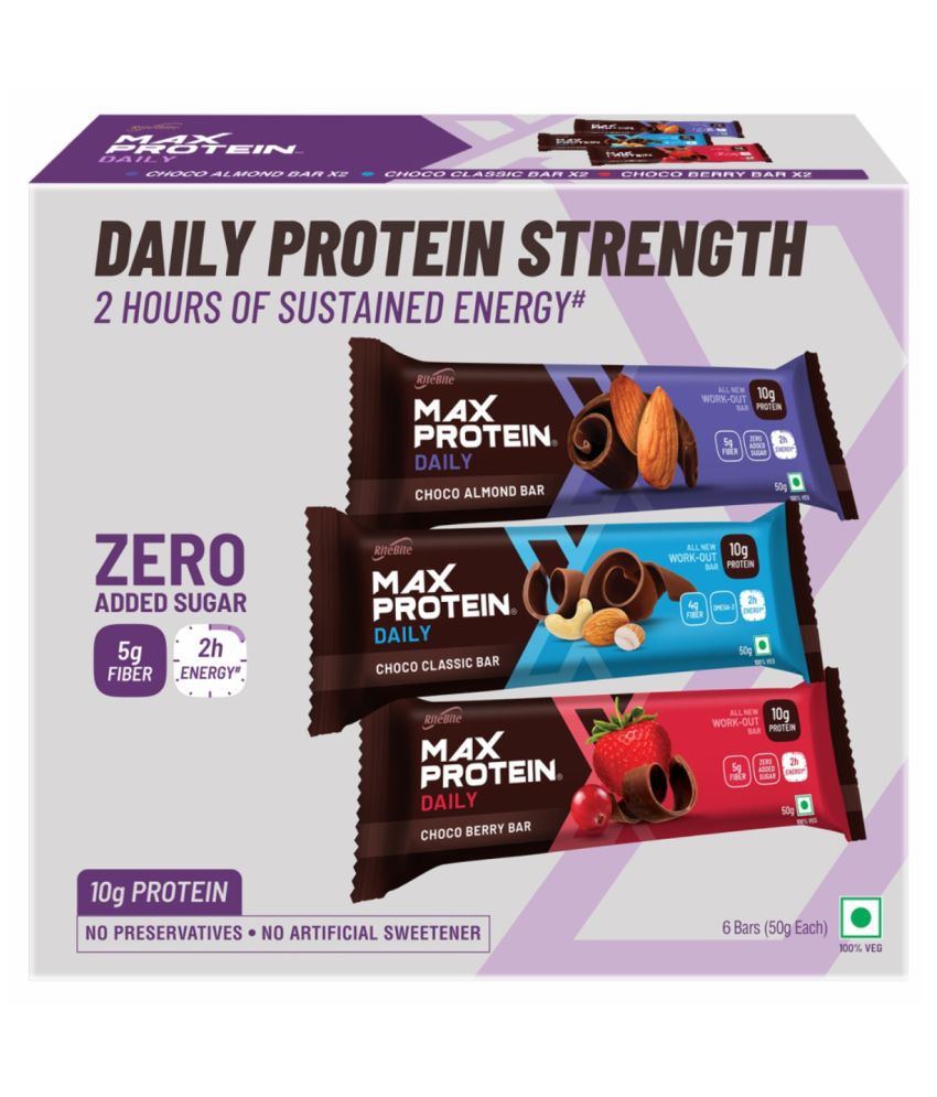 Rite Bite Max Protein 300 gm Pack of 6