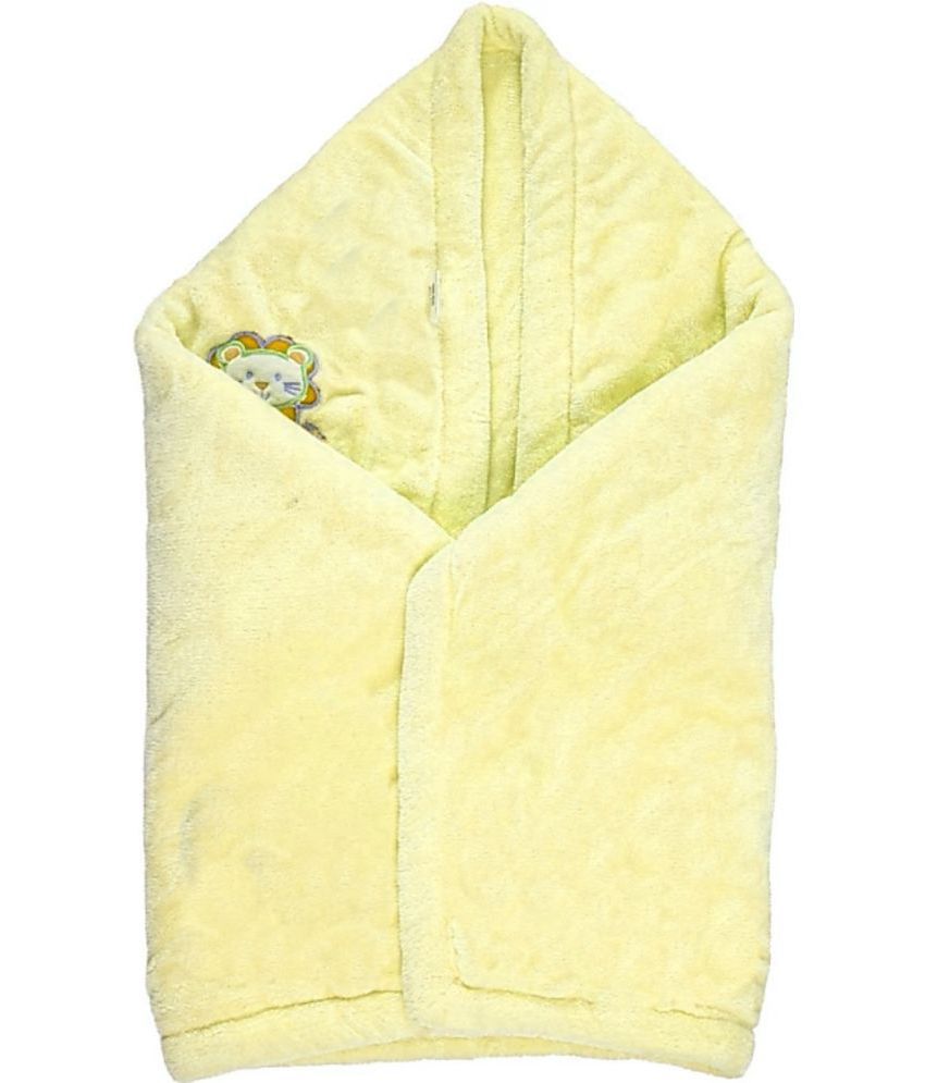 Brandonn - Yellow Flannel Baby AC Blanket (Pack of 1)