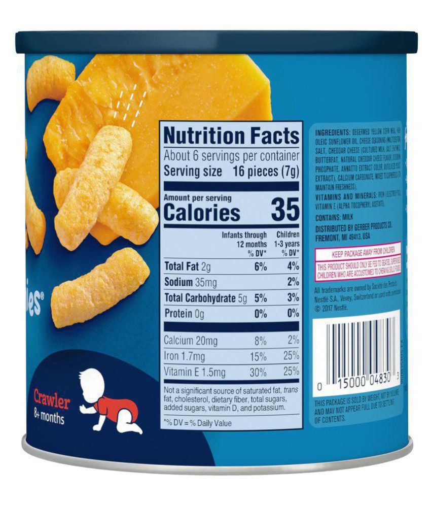 Gerber Baby Food MILD CHEDDAR Infant Cereal for 6 Months + ( 42 gm )
