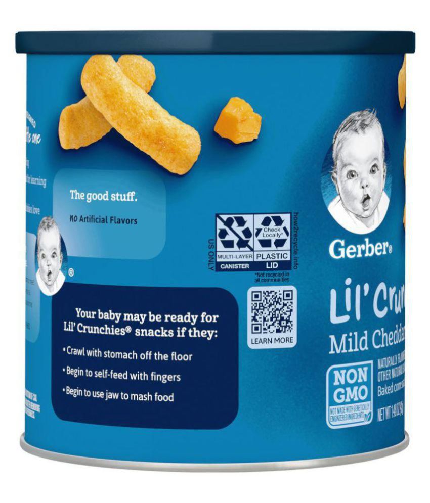 Gerber Baby Food MILD CHEDDAR Infant Cereal for 6 Months + ( 42 gm )