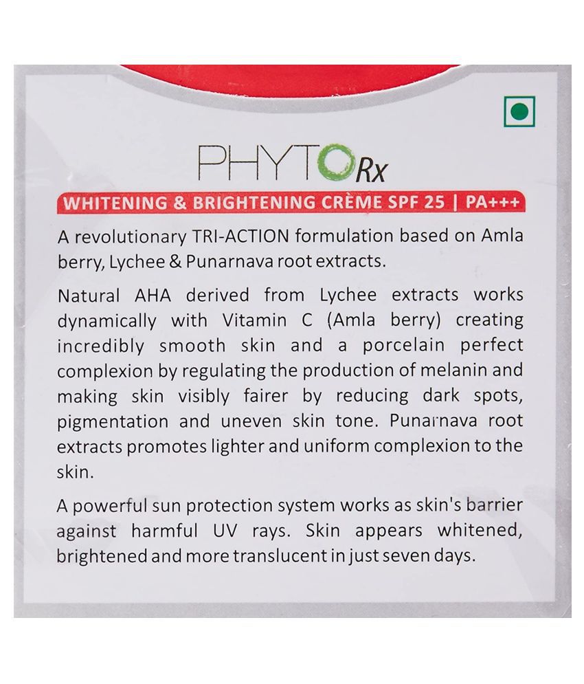 Lotus Professional PhytoRx Whitening & Brightening Cream,SPF 25,PA+++ 50g