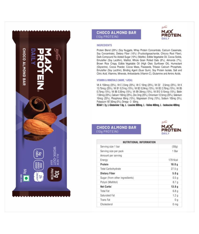 Rite Bite Max Protein 300 gm Pack of 6