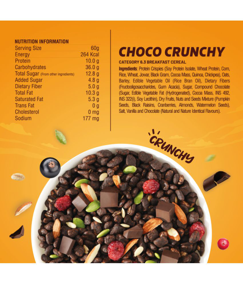 RiteBite Max Protein Munchies Choco Crunchy Muesli 240 gm
