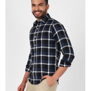 UrbanMark Men Regular Fit Text Print Full Sleeves