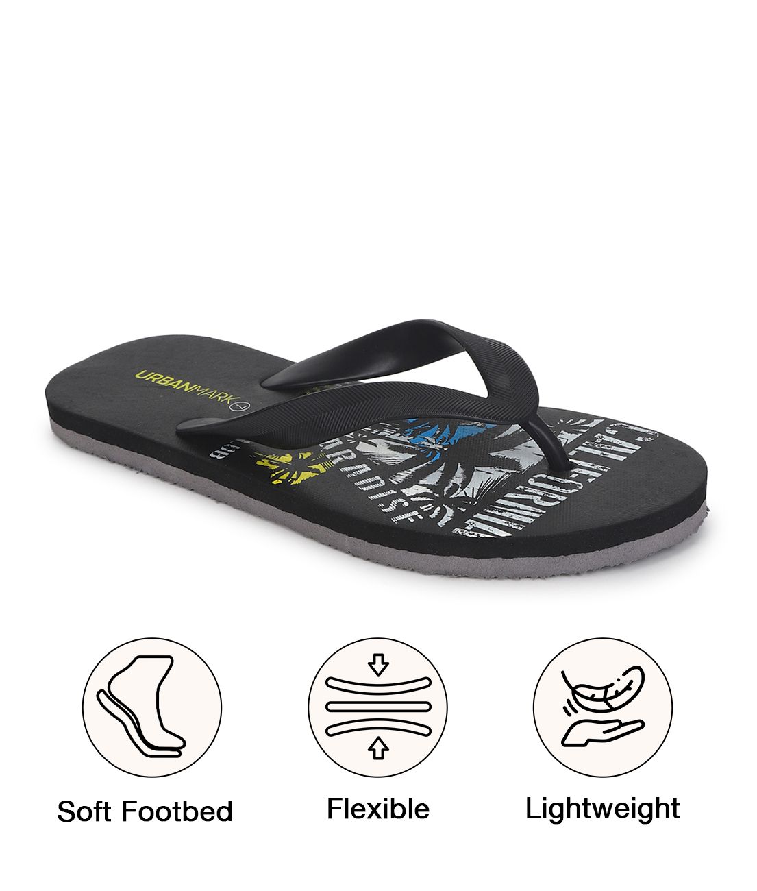 UrbanMark Men Comfortable Light Weight Printed Hawai