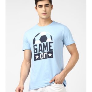 UrbanMark Men Regular Fit Text Print Full Sleeves