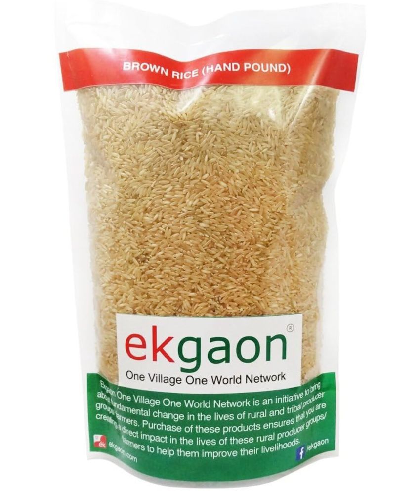 Ekgaon Brown hand pound Rice 1000 gm