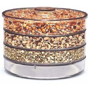 Zovesty Plastic 4 Compartment Sprout Maker