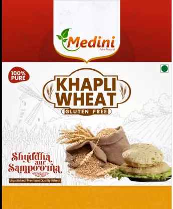 MEDINI Khapli_Wheat_02 (10KG) | Diabetics Friendly Whole Wheat Whole Wheat (10 kg, Pack of 2)