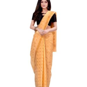 Desh Bidesh Yellow Bengal Handloom Saree - Single