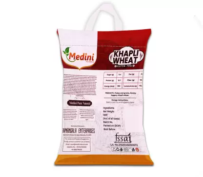MEDINI Khapli_Wheat_02 (10KG) | Diabetics Friendly Whole Wheat Whole Wheat (10 kg, Pack of 2)