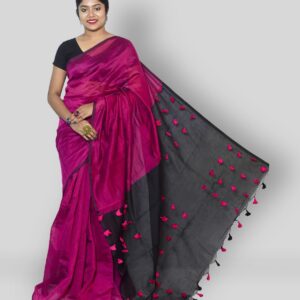 Handloom - Multicolor Cotton Blend Saree