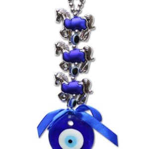 Hometales Feng Shui 3 Horse Evil Eye Along
