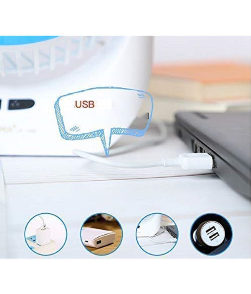 ASIAN 175 Mini Table Fan USB TableFan Multicolor