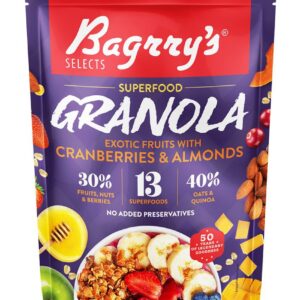 Bagrry's Granola Exotic Fruits With Cranberries & Almonds 400gm
