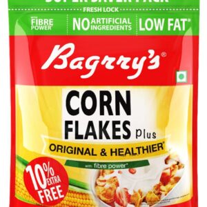 Bagrry's Corn Flakes Plus - Original & Healthier (With 2X Fiber) -880 G