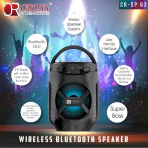 Cross CR SP-63BK 20 W Bluetooth Speaker