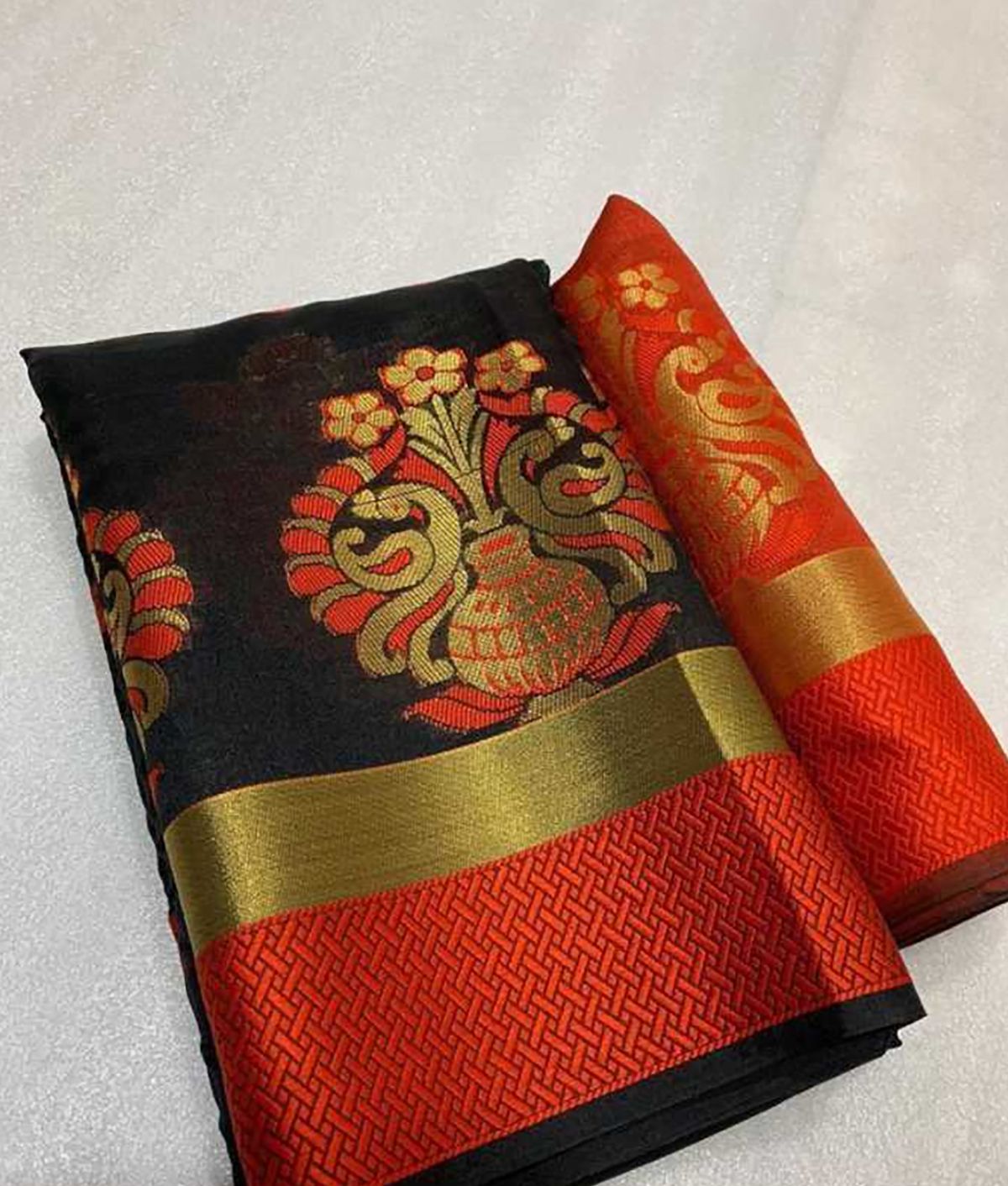 Handloom Blue,SkyBlue Cotton Silk Saree