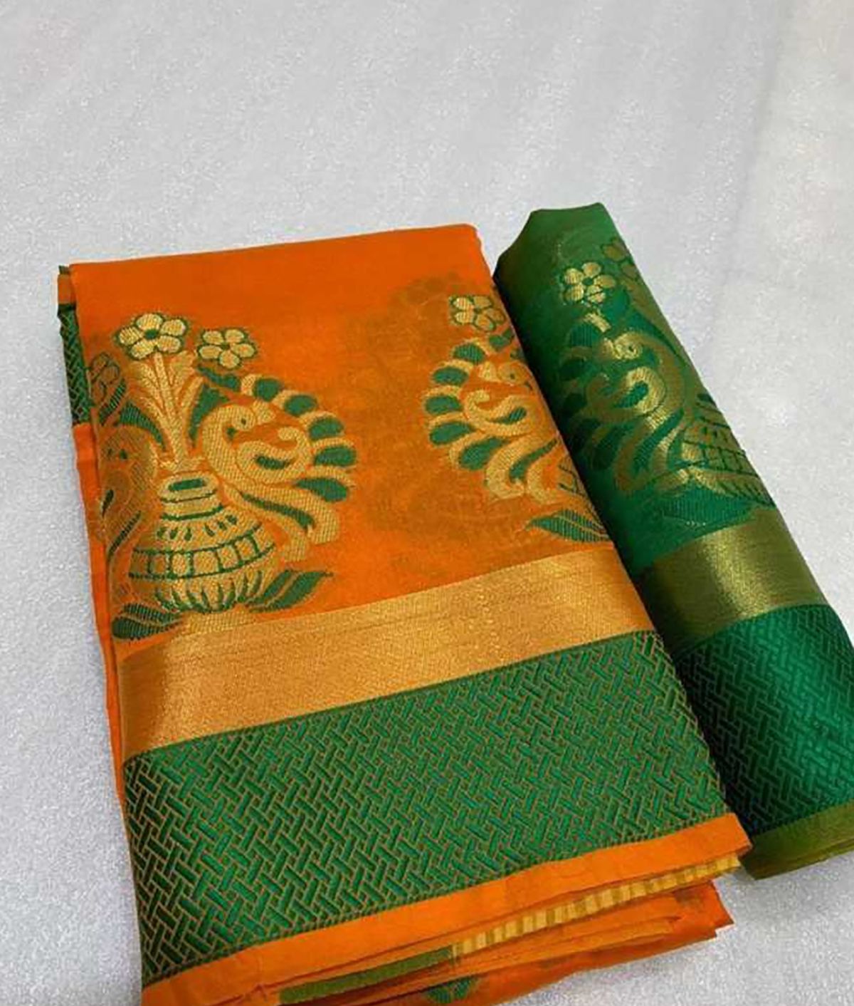 Handloom Blue,SkyBlue Cotton Silk Saree