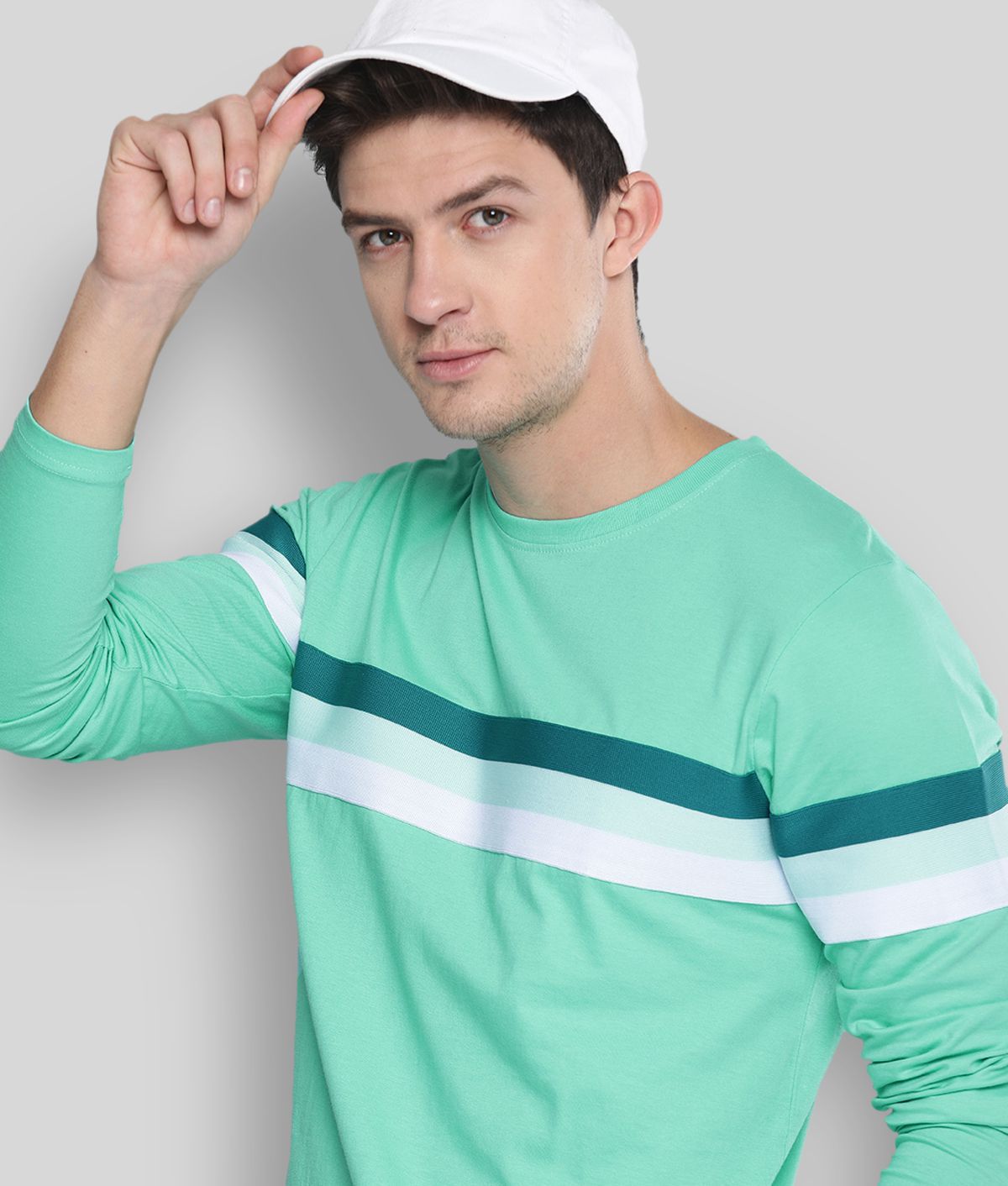 Difference of Opinion - Green Cotton Regular Fit Men's T-Shirt ( Pack of 1 )