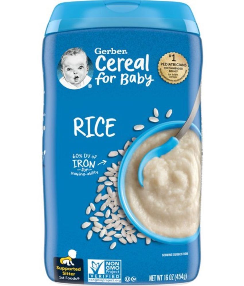 Gerber Cereal for Baby, Rice for SS Infant Cereal