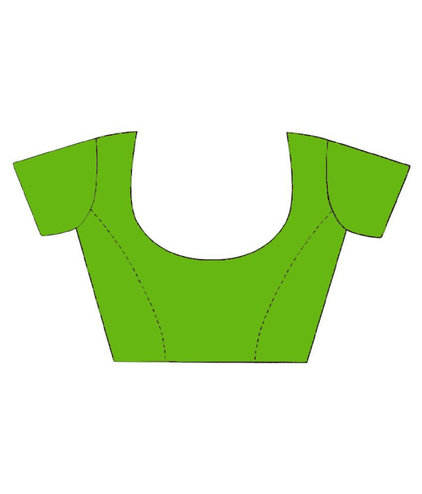 Handloom Green,Purple Cotton Silk Saree