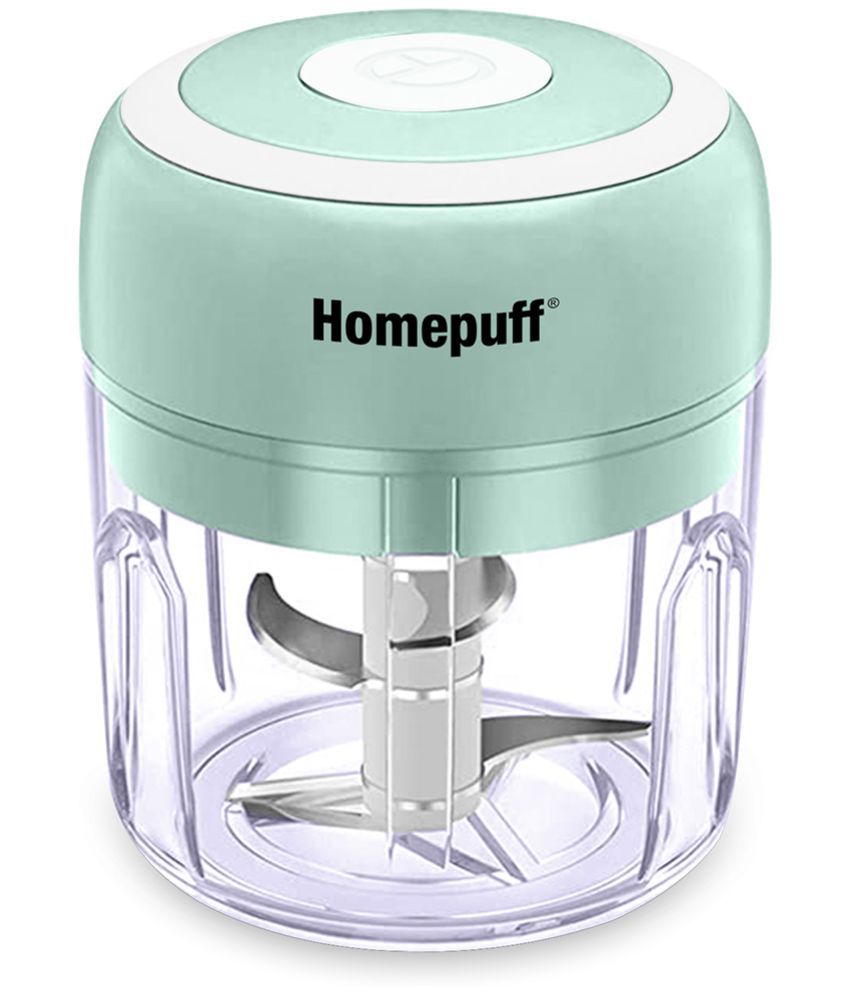 Home Puff - 265 ML Green Electric Push Button Chopper 50W