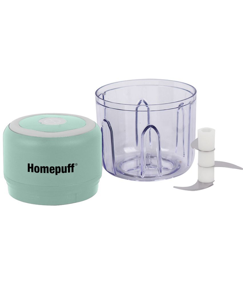 Home Puff - 265 ML Green Electric Push Button Chopper 50W
