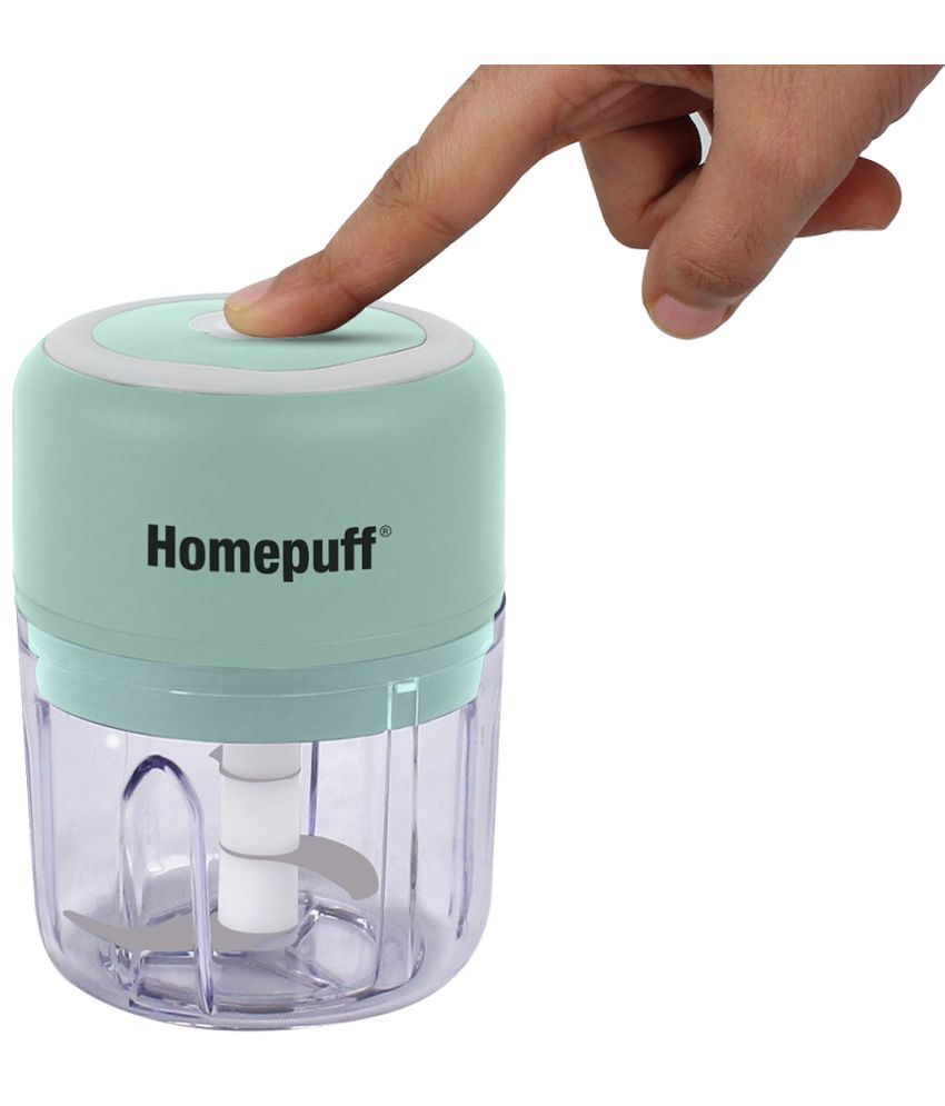 Home Puff - 265 ML Green Electric Push Button Chopper 50W