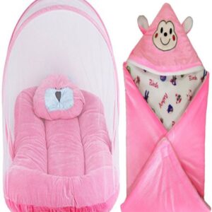 New Born Pack of Baby Bedding With Mosquito Net