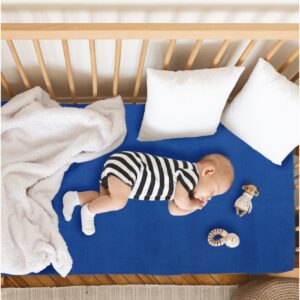 UrbanMark Junior - Blue Polyester Bed Protector Sheet