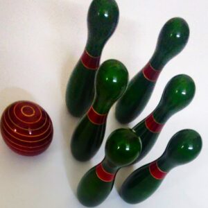 WOODEN BOWLING SET SPORTS GAME FOR KIDS