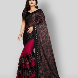 sakimo - Multicolor Cotton Blend Saree